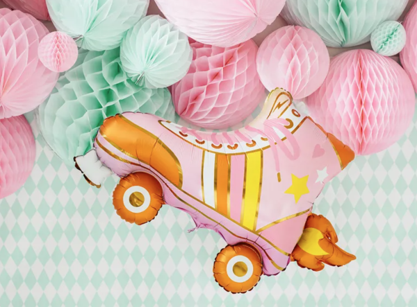 XL Folienballon Figur - Rollschuhe - 74cm x 51 cm